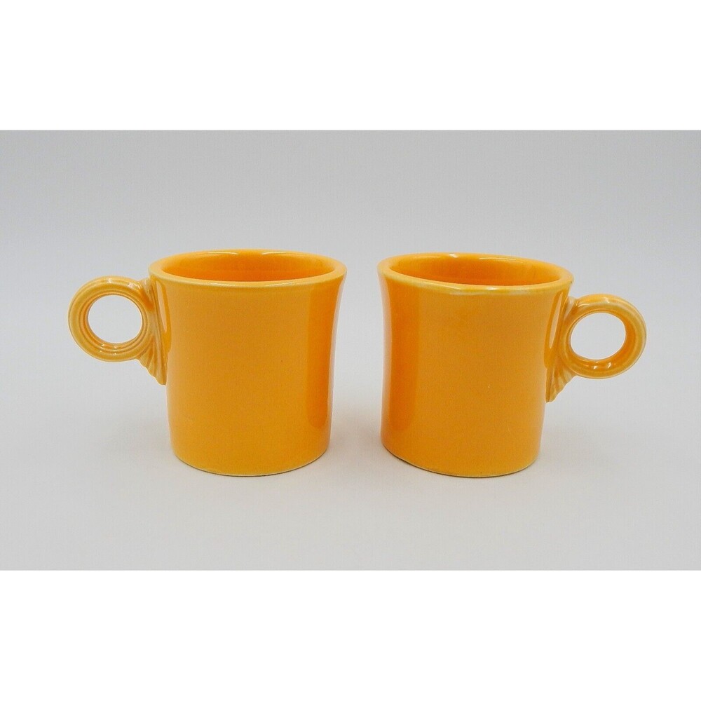 Fiesta Fiestaware Vintage Yellow Tom And Jerry Coffee Mug Ring Handle